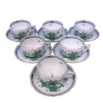 ヘレンド インドの華グリーン カップ＆ソーサー6客